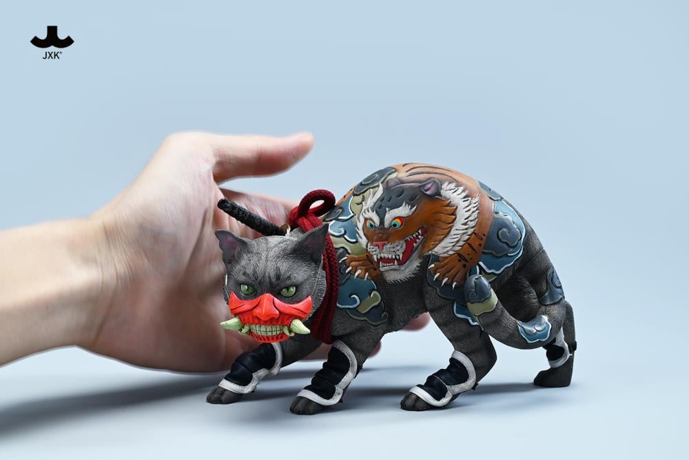 JxK.Studio Japanese Relief Tattoo Cat (A2) 1/4 Scale Resin Statue - View 4