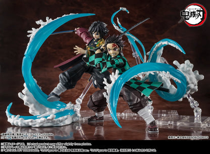 Bandai Demon Slayer: Kimetsu no Yaiba S.H.Figuarts Tanjiro Kamado & Giyu Tomioka Water Breathing Effect Parts Set - View 4