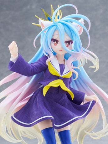 Taito No Game No Life Shiro (Cat Ear School Uniform Ver.) Coreful Figure 7-Inch