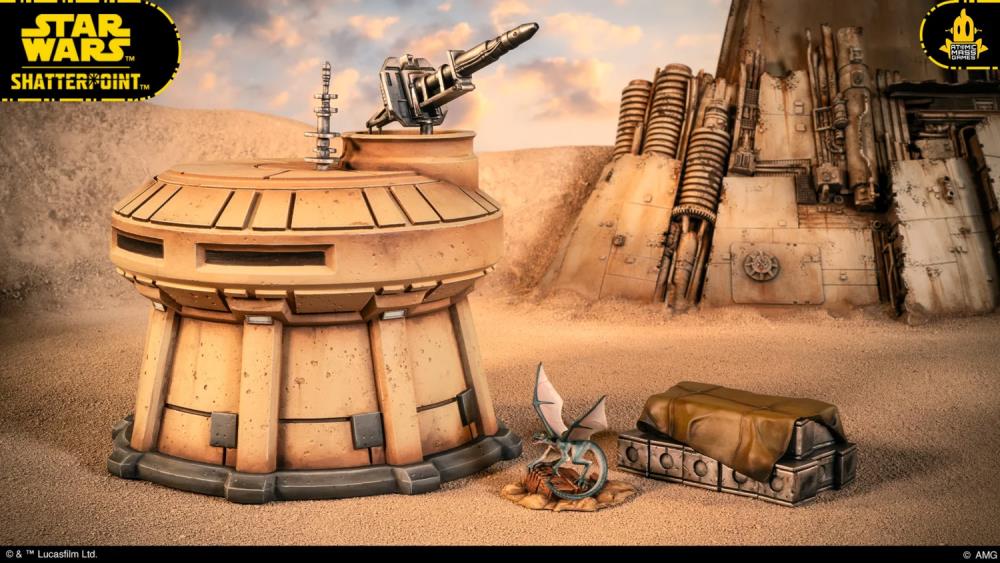 Atomic Mass Games Star Wars: Shatterpoint Outer Rim Outpost Terrain Pack Tabletop Battlefield Accessory - View 5