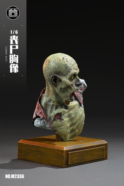MMMToys Zombie 1/6 Scale Resin Bust, 4-Inch Collectible Statue - View 5