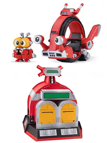 Orange Cat Industry B-Robo Kabutack Qosmos Tobimasky & Denden Roller (Qro MAX Ver.) Model Kit Set