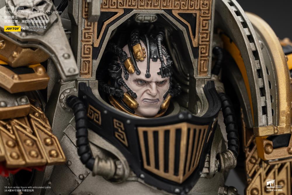 JoyToy Warhammer The Horus Heresy Iron Warriors Perturabo, Primarch of the IVth Legion 1/18 Scale Action Figure (7-Inch) - View 12