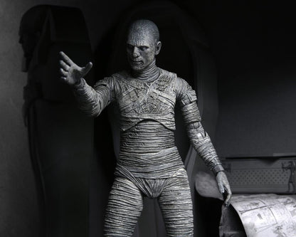 NECA Universal Monsters Ultimate Mummy (Black and White) 90th Anniversary Figure - View 15