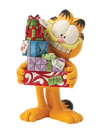 Enesco Jim Shore Garfield with Presents Figurine 7-Inch