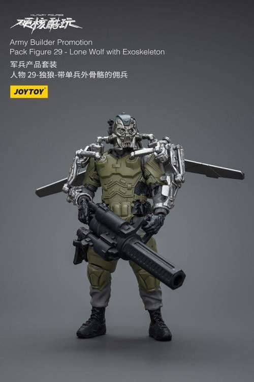JoyToy Military Figures Army Builder Promotion Pack Figure 29 Lone Wolf with Exoskeleton 1/18 Scale Action Figure - View 4