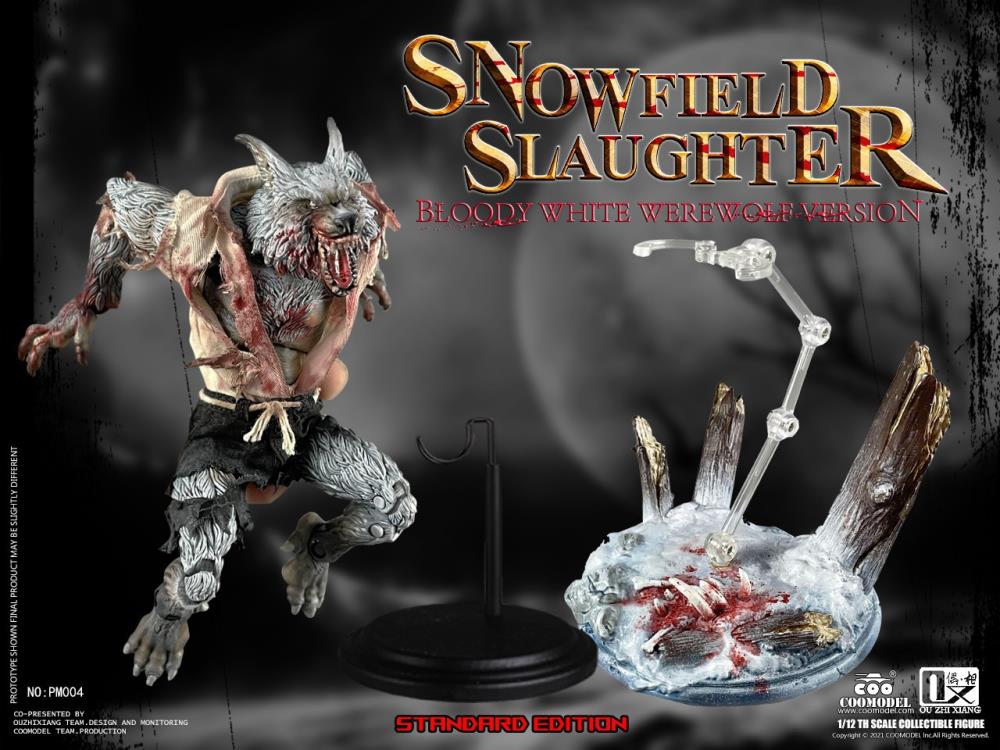 COO Model Palmtop Monsters Snowfield Slaughter Bloody White Werewolf Deluxe Ver. 1/12 Scale Figure - View 7