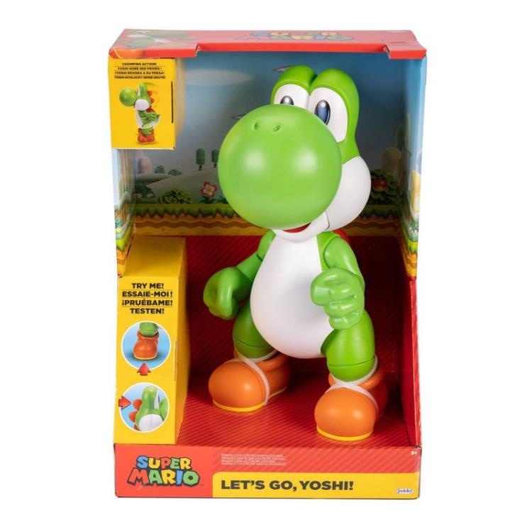 Jakks Pacific World of Nintendo Let's Go, Yoshi! 12-Inch Scale Interactive Figure - View 6