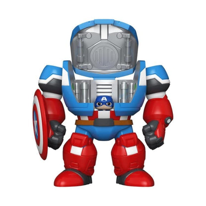 Funko Marvel: What If...? Bitty Pop! Bitty Bot Captain America Mecha with Captain America Vinyl Figure - View 6