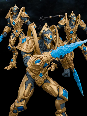 JoyToy StarCraft Protoss Zealot 1/25 Scale 4-Inch Action Figure Set