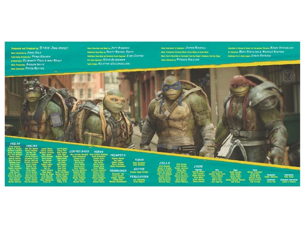 Enjoy the Ride Records Teenage Mutant Ninja Turtles: Out of the Shadows Music from the Motion Picture LITA Exclusive Variant Vinyl 2XLP - View 4