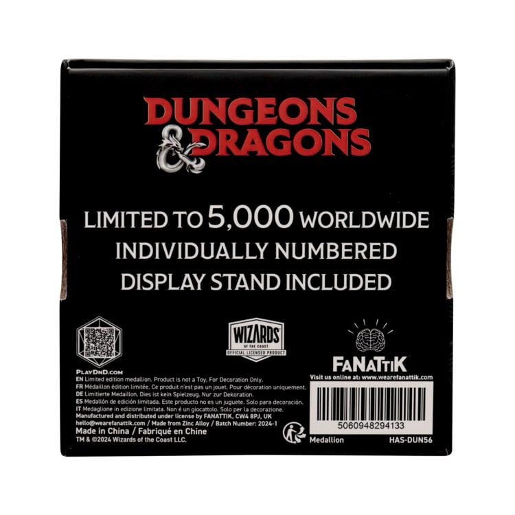 Fanattik Collectibles Dungeons & Dragons D20 Limited Edition Metal Medallion - View 5