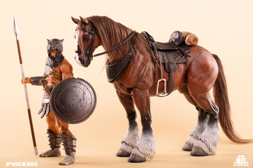 Fish Toys D20studio Wilderness Series Horse Basic Brown A Ver. 1/12 Scale Action Figure - View 11