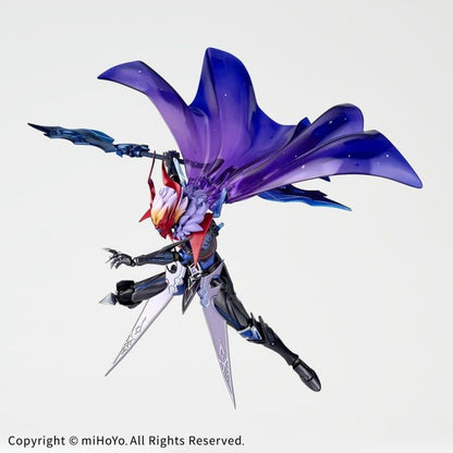 Kaiyodo Genshin Impact Amazing Yamaguchi Revoltech NR074 Tartaglia (Foul Legacy Ver.) 7-Inch Action Figure - View 8