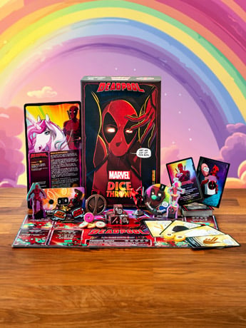 USAopoly Marvel Dice Throne X-Men Single Hero (Deadpool) Deluxe Expansion Box