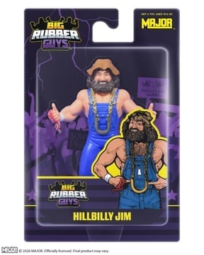 Major Big Rubber Guys Hillbilly Jim 8-Inch Wrestling Figure - View 4