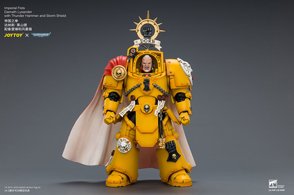 JoyToy Warhammer 40,000 Imperial Fists Darnath Lysander 1/18 Scale Plastic Action Figure 5.6-Inch - View 3