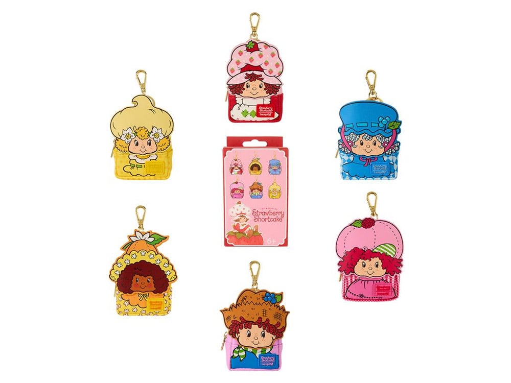 Loungefly Strawberry Shortcake Random Mini Backpack Keychain Charm, 3-Inch Polyurethane - View 2