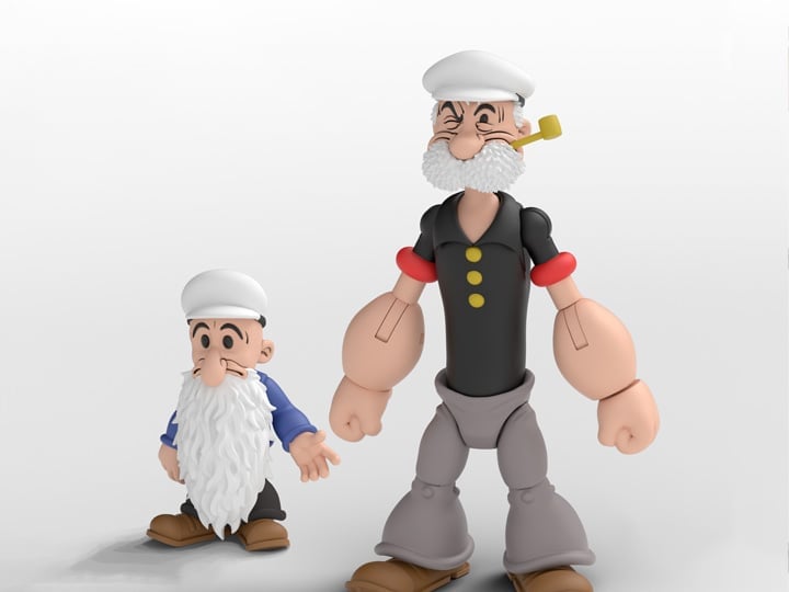 Boss Fight Studio Popeye Classics Poopdeck Pappy and Pooky Jones 1/12 Scale Action Figure Set - View 2