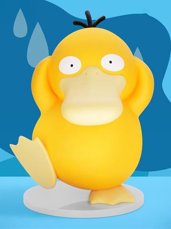 Morstorm Pokemon Big Size Psyduck PVC Figure, 13.77-Inch