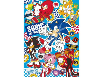 Ensky Sonic the Hedgehog Sticker Collection 500-Piece Jigsaw Puzzle - View 2