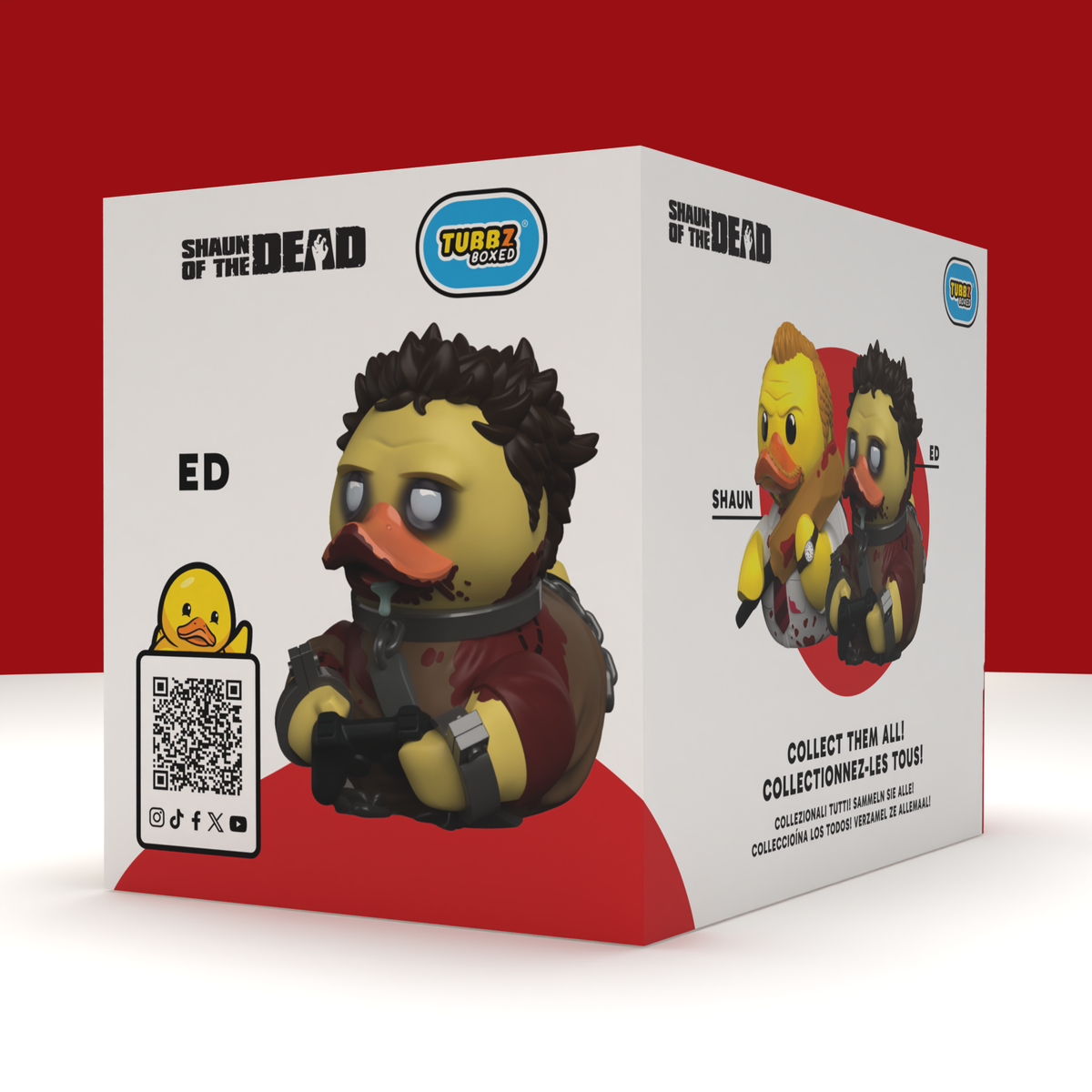 Numskull Shaun of the Dead TUBBZ Zombie Ed Cosplaying Duck Boxed Edition PVC Collectible, 3.5-Inch - View 8