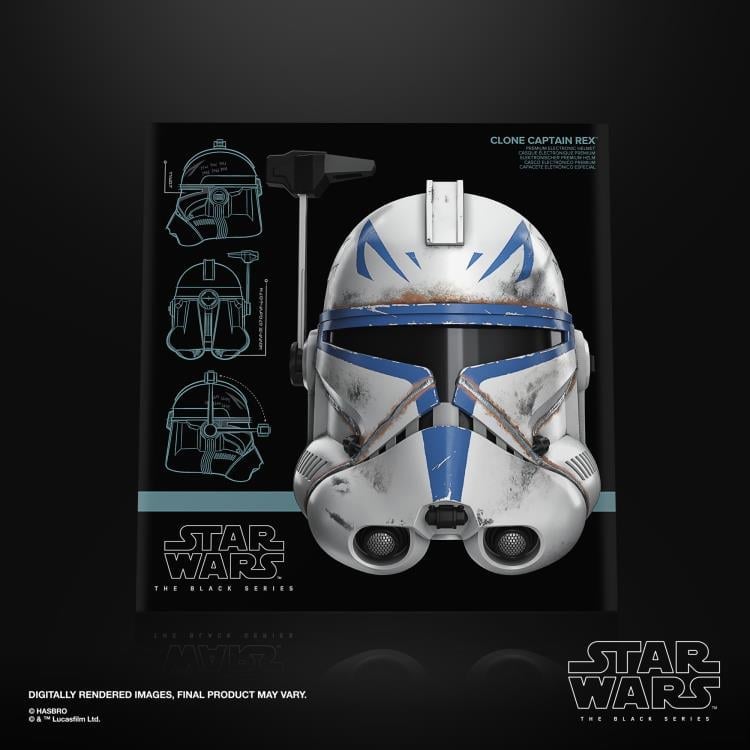 Hasbro Star Wars: The Black Series Clone Captain Rex Ahsoka 1:1 Scale Wearable Electronic Helmet - View 6