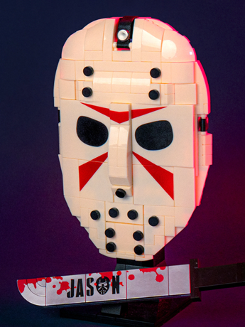 Brickcraft Jason Universe Jason's Mask 45th Anniversary Brick Building Set (9.2-Inch)