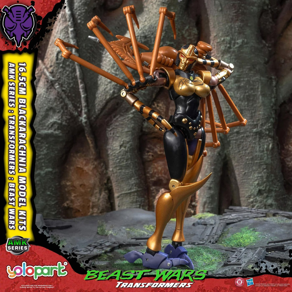 Yolopark Transformers: Beast Wars AMK Series Blackarachnia 6.5-Inch Model Kit - View 17