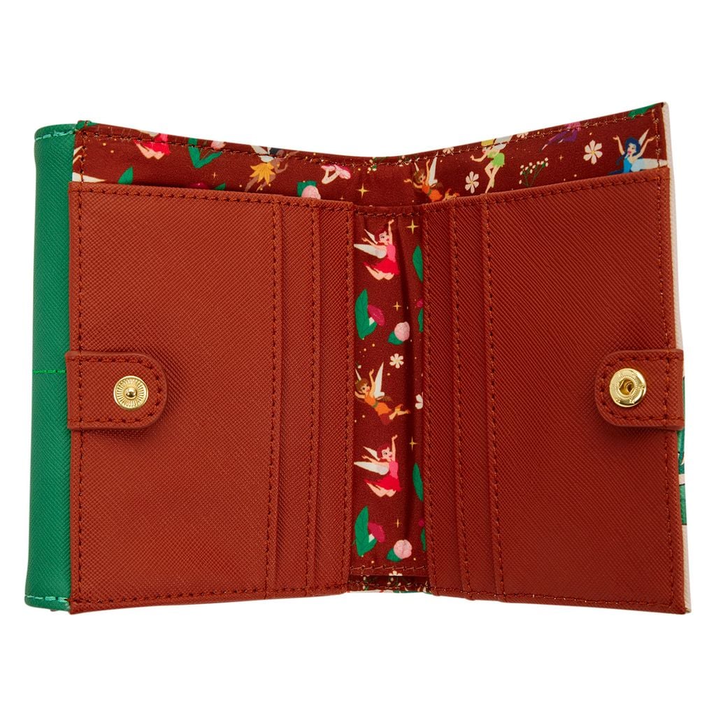 Loungefly Disney Fairies Tinker Bell Wallet with Fawn, Vidia and Friends - View 6