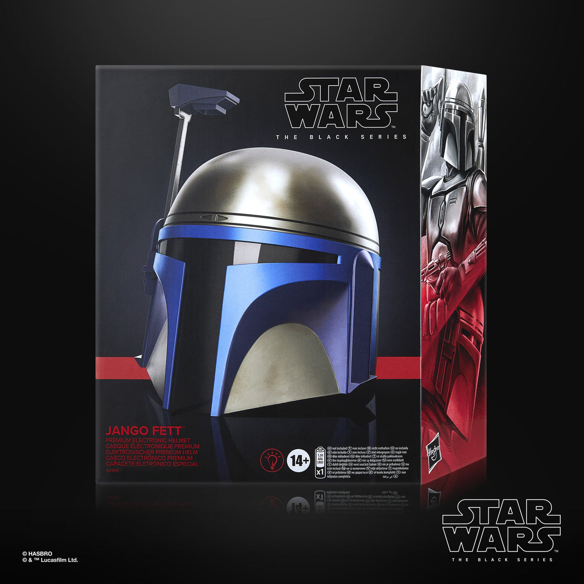 Hasbro Star Wars: The Black Series Jango Fett Attack of the Clones 1:1 Scale Wearable Electronic Helmet - View 6