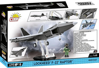 Cobi Armed Forces Lockheed F-22 Raptor 1/48 Scale Building Block Set - View 11