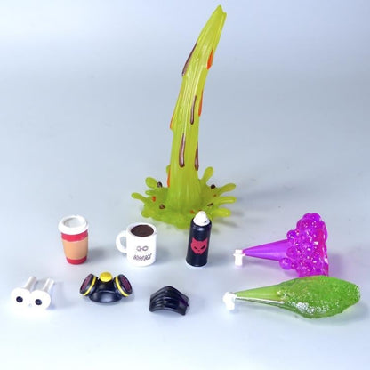 Happycat Industries Game On! Super Action Stuff Set B - Cats with Knives 2 Action Figure Accessory Set 1/12 Scale - View 8