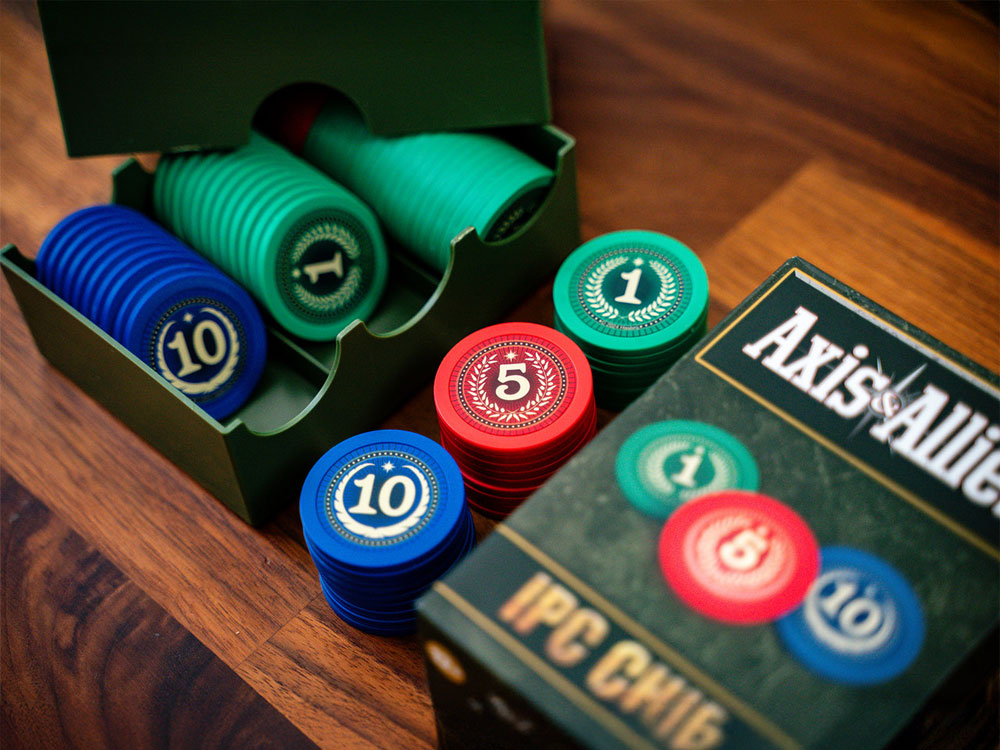 Renegade Game Studios Axis & Allies: IPC Chips Game Accessory Set - View 2