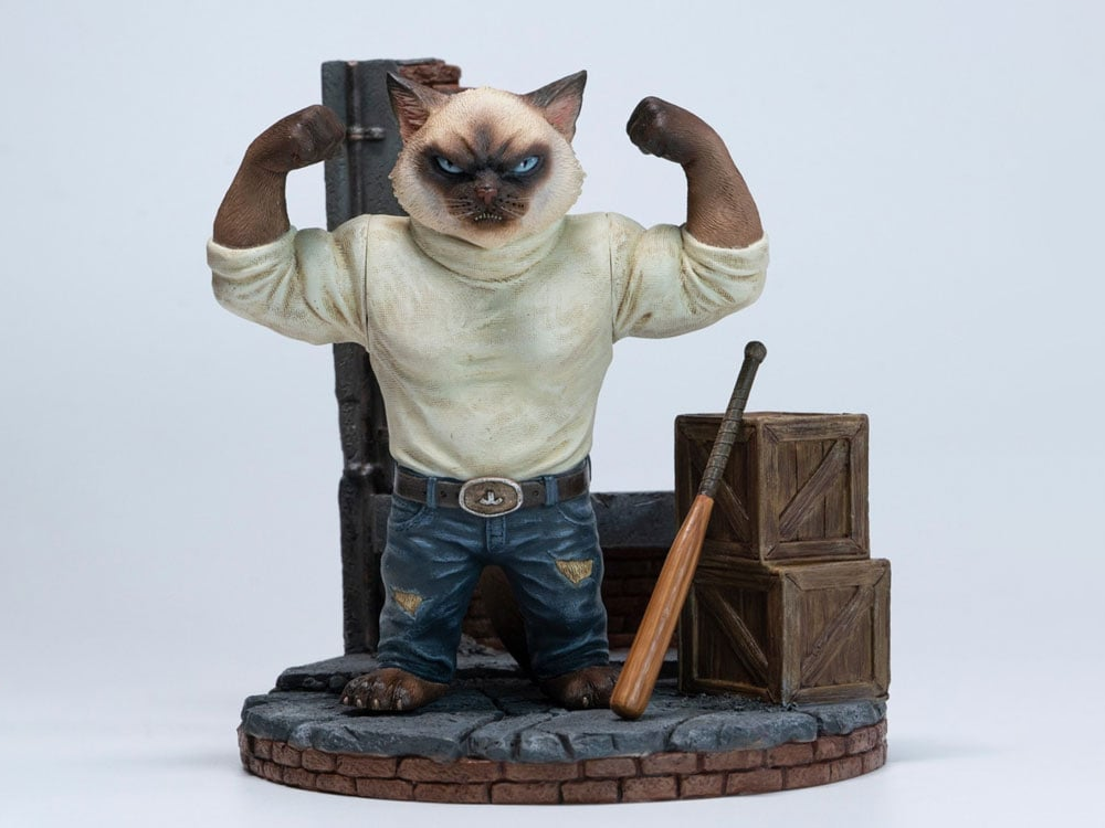 JxK.Studio Gangster Cat Enforcer Rocky 6-Inch Resin Figure - View 2