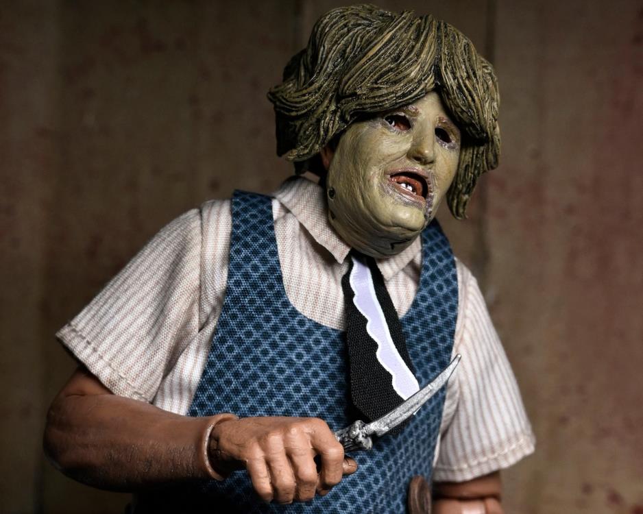 NECA The Texas Chainsaw Massacre Leatherface with Old Lady Mask 8-Inch Clothed Action Figure - View 11