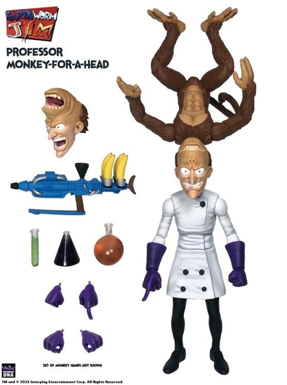 Premium DNA Earthworm Jim Professor Monkey-For-A Head 1/12 Scale Figure - View 7