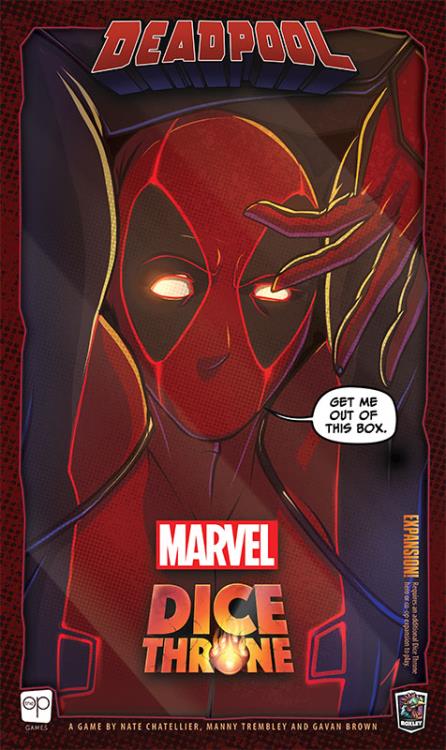 USAopoly Marvel Dice Throne X-Men Single Hero (Deadpool) Deluxe Expansion Box - View 11
