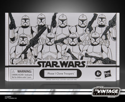 Hasbro Star Wars The Vintage Collection Phase I Clone Troopers Vol. 2 Exclusive Action Figure Set - View 6