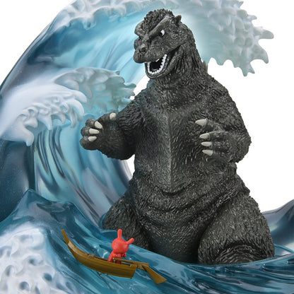 Kidrobot Godzilla in Wave with Dunny 8-Inch Resin Limited Edition Art Figure - View 8