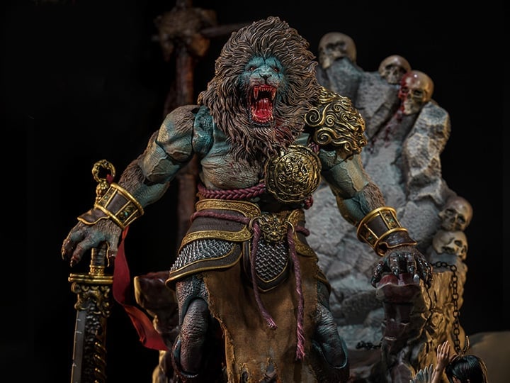 Nottaa Collections Enveloped Yaomo Series Cyan Lion (Blood Ver.) 1/12 Scale Figure - View 2