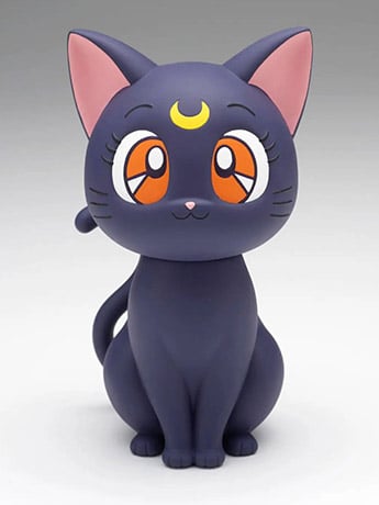 Bandai Banpresto Sailor Moon Sofvimates Luna Figure, 6-Inch