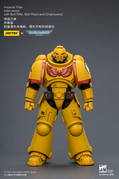 JoyToy Warhammer 40,000 Imperial Fists Intercessor 1/18 Scale Plastic Action Figure - View 4