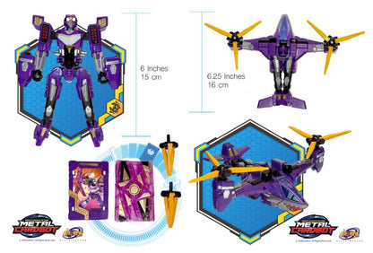 SAMG Metal Cardbot Stealth Class Shadow X 6-Inch Action Figure - View 9