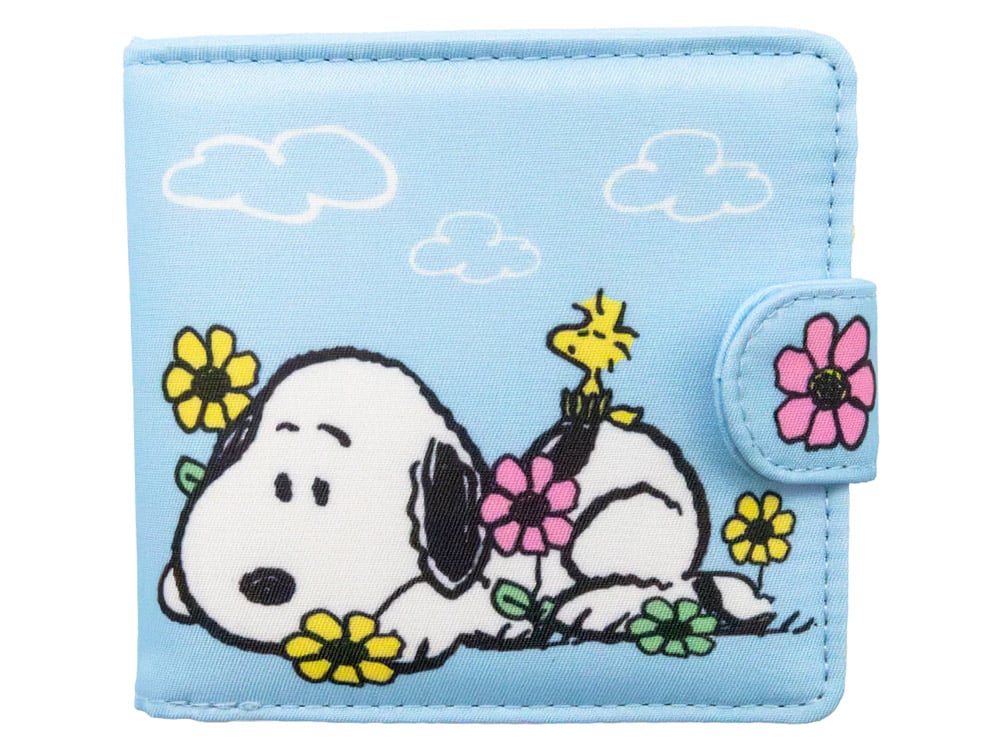 Whatever Peanuts Sherbet Spring Snoopy and Woodstock Padded Nylon Bi-Fold Wallet - View 2