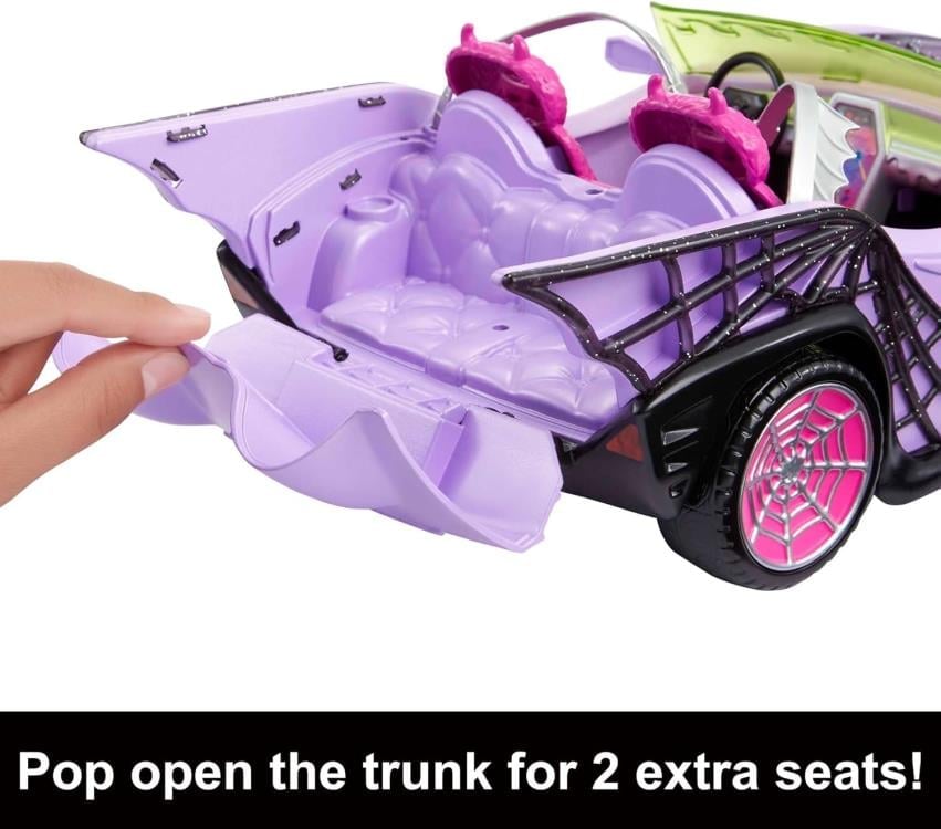 Mattel Monster High Ghoul Mobile Playset, Plastic Vehicle Set - View 4