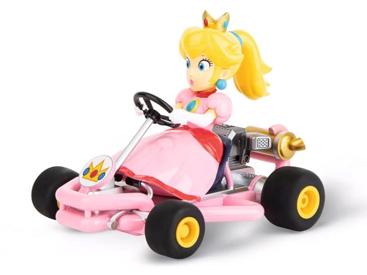 Carrera RC Mario Kart Pipe Kart Peach 1/18 Scale R/C Car, 8-Inch - View 2