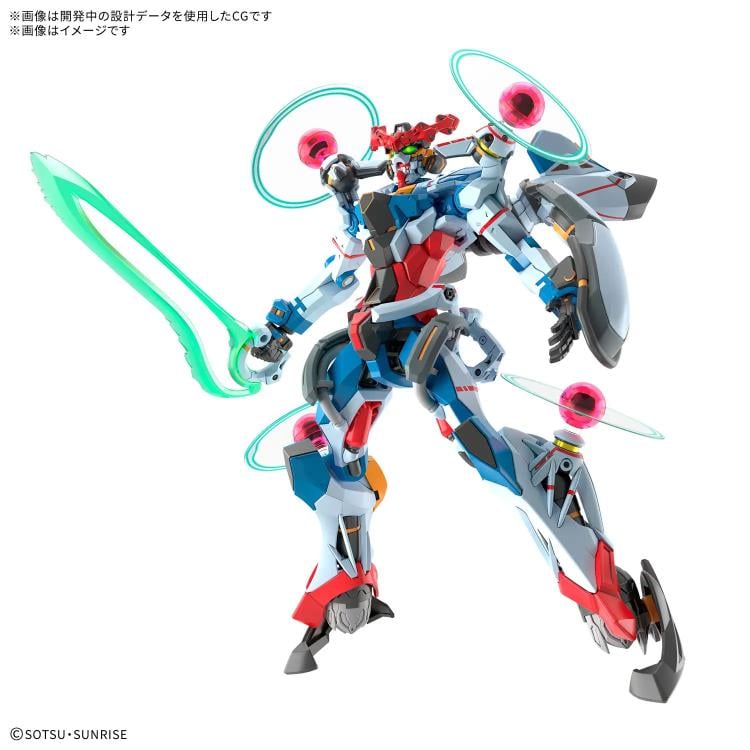 Bandai Mobile Suit Gundam GQuuuuuuX HGGQ GQuuuuuuX Endymion Unit Awakened 1/144 Scale Model Kit - View 6