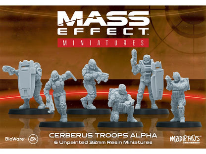 Modiphius Mass Effect: The Board Game Cerberus Troops Alpha Resin Miniatures Set - View 3