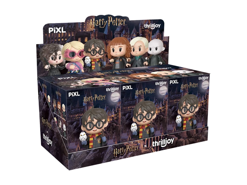 ThrillJoy Harry Potter Pixl! Box of 6 Plastic Figures Collection - View 12